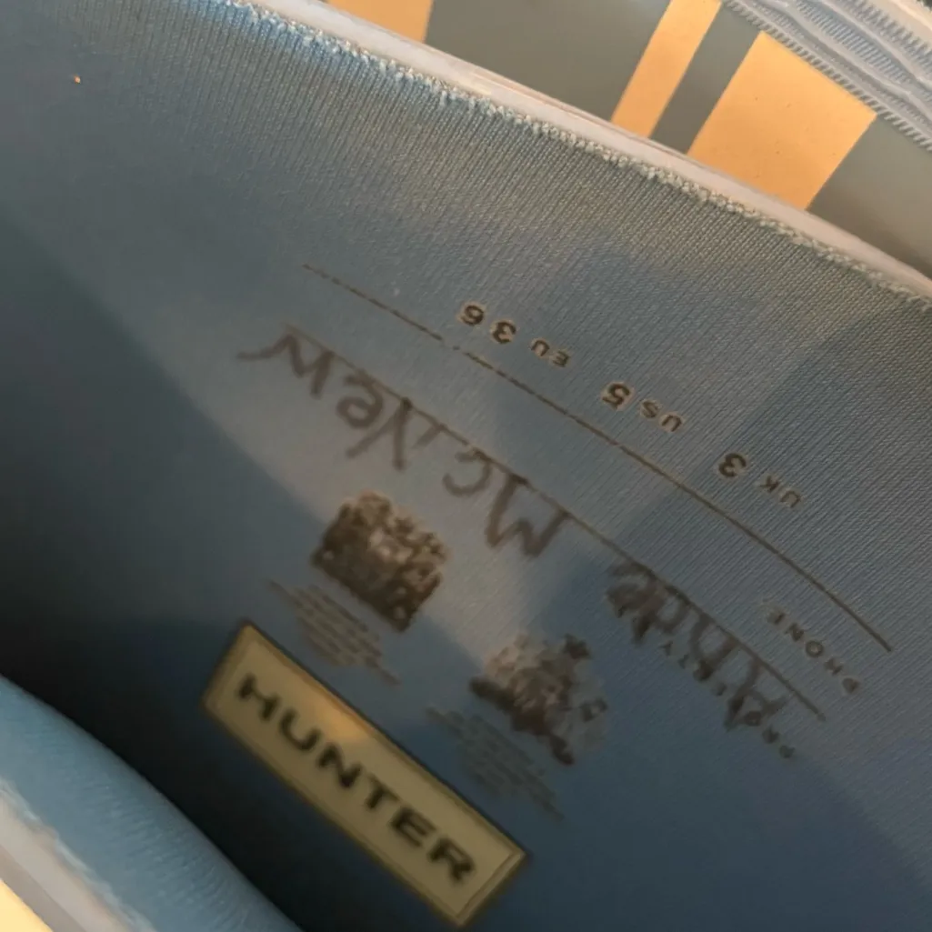 Hunter  Blue And White Garden Stripe Original Tall Size 5 - Image 10