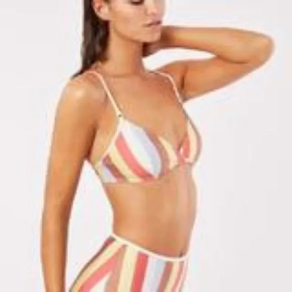 Solid & Striped 💕💕 Brigitte Bikini Multi Stripe - Image 2