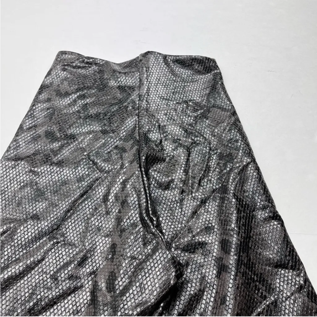 Commando Faux‎ Leather Animal Reptile Embossed Legging Small Slate Grey Gray NEW - Image 11