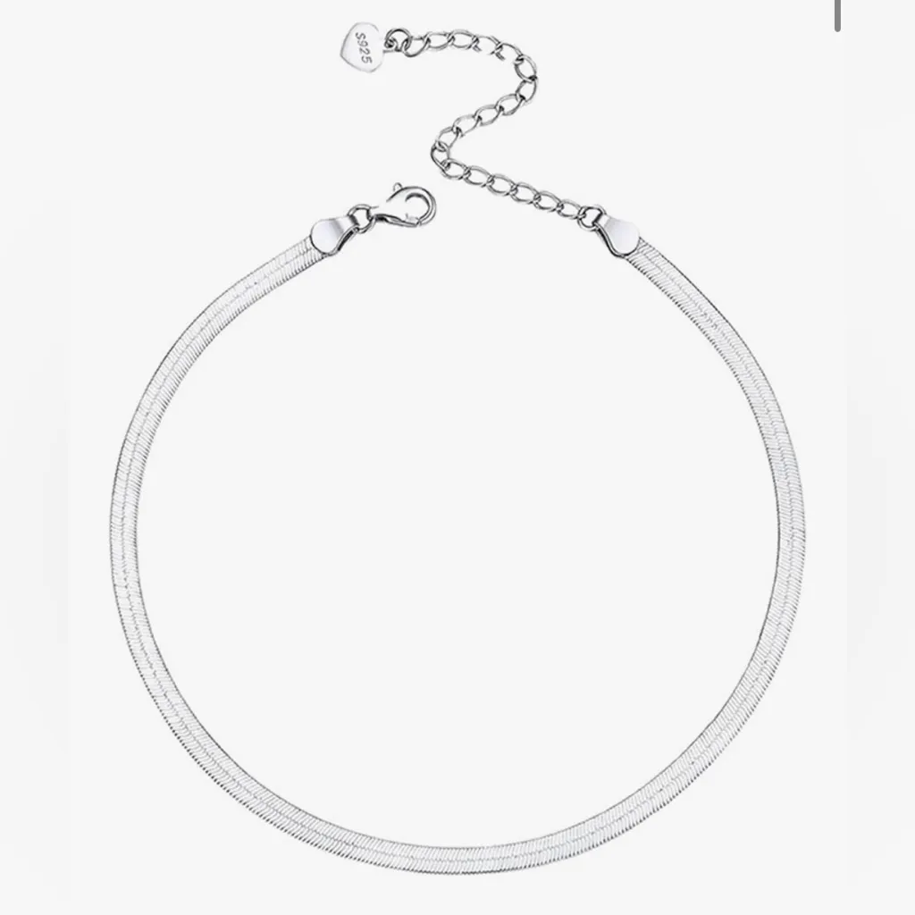 Silver Anklet, Ankle Snake Chain‎ Anklet | 925 Sterling Silver - Image 15