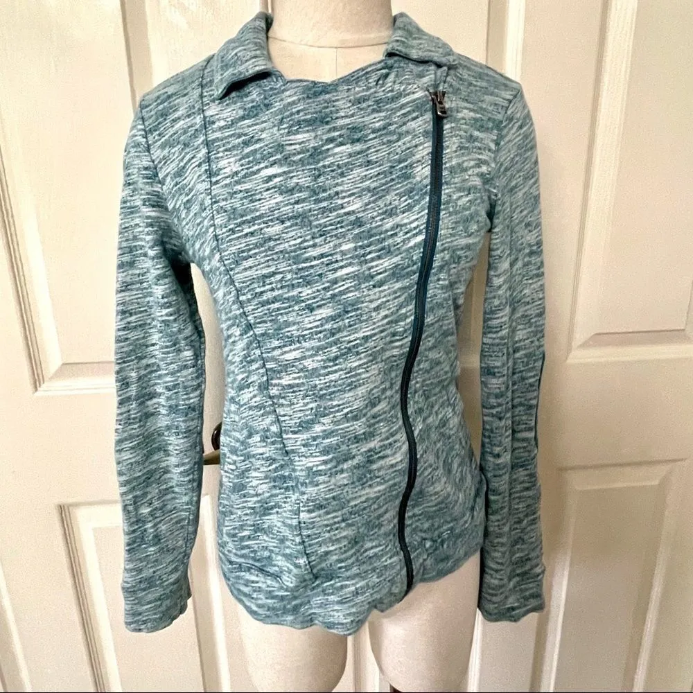 Lucy blue zipper jacket elbow patch sleeves Size undefined - Image 5