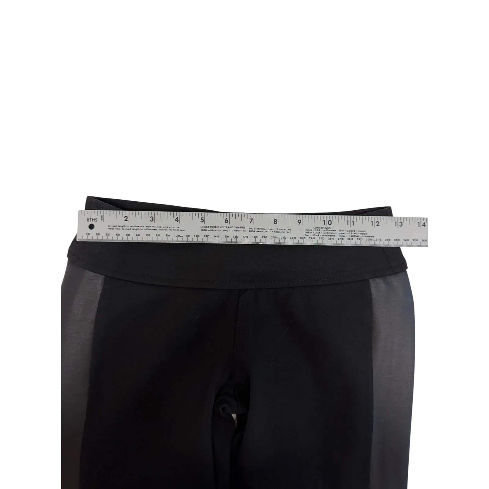 Celebrity Pink Black Faux Leather Side Skinny Legging Pant Size‎ 1 - Image 6