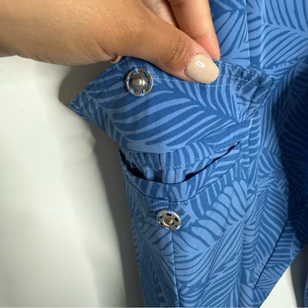 Soft Surroundings Tropical Blue Go Lively CargoPants- Size XL - Image 5