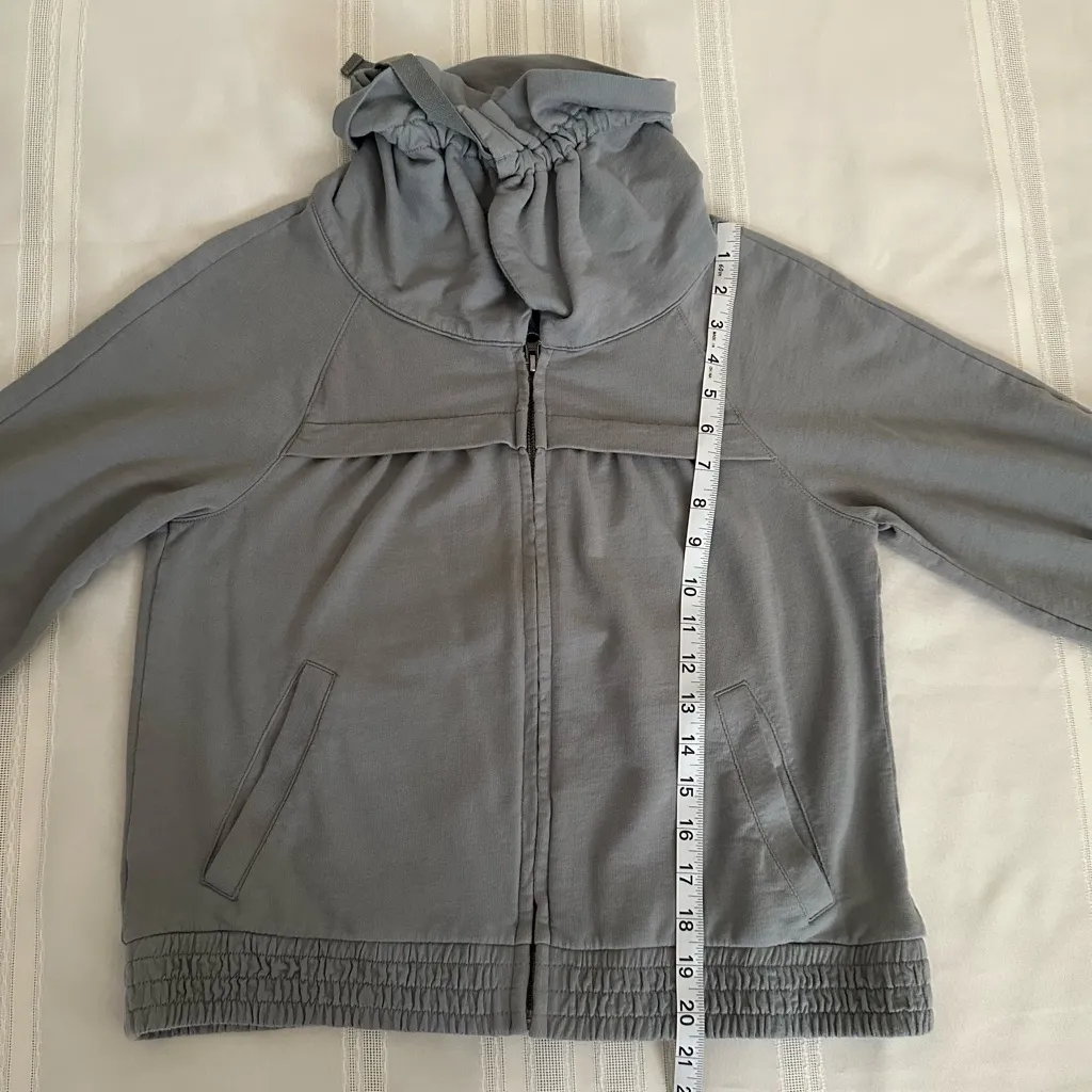 LOFT Slate Ruched Sleeve Jacket - Image 8