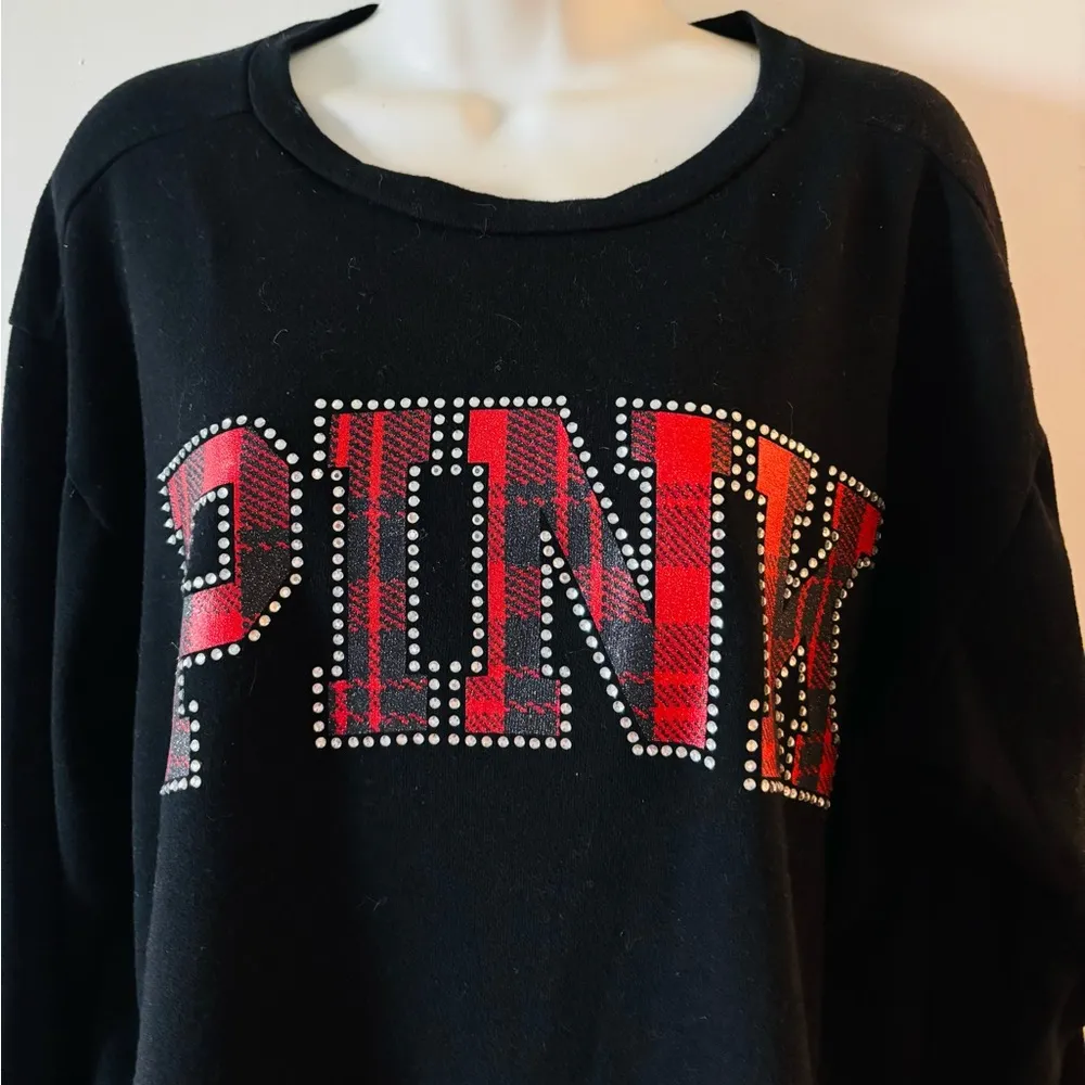 Victoria’s Secret woman’s rhinestone logo sweatshirt Small - Image 8