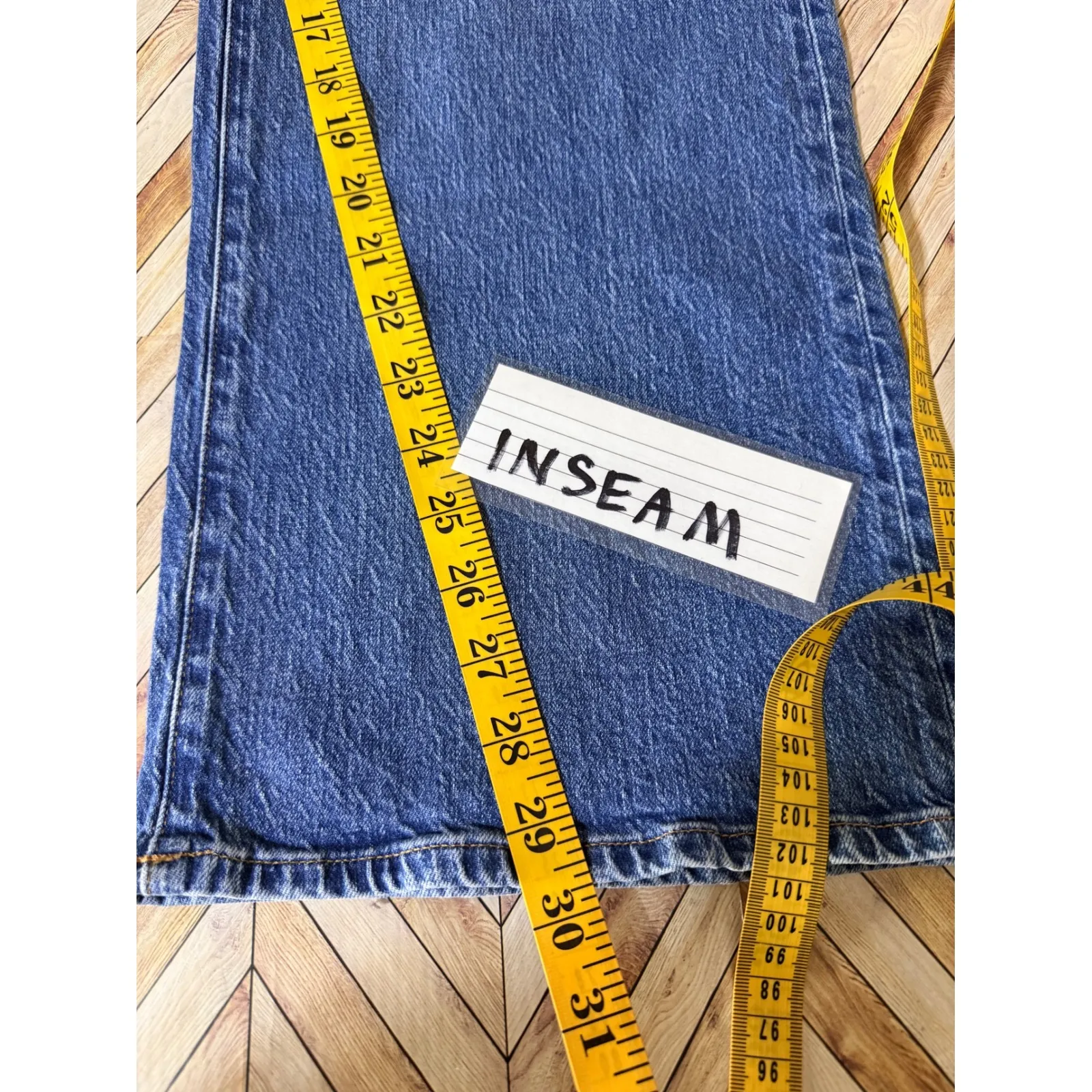 J. Crew Factory Hi Rise Bootcut Jeans Medium Wash 35 Style BX549 Casual Stretch - Image 7