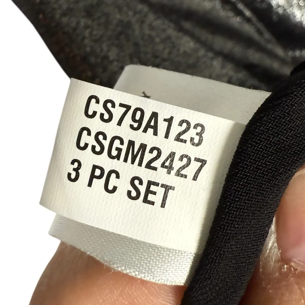 Calvin Klein Womens Black 2PC A-line Pleated Skirt Jacket Blazer Suit Set Sz 12P - Image 16