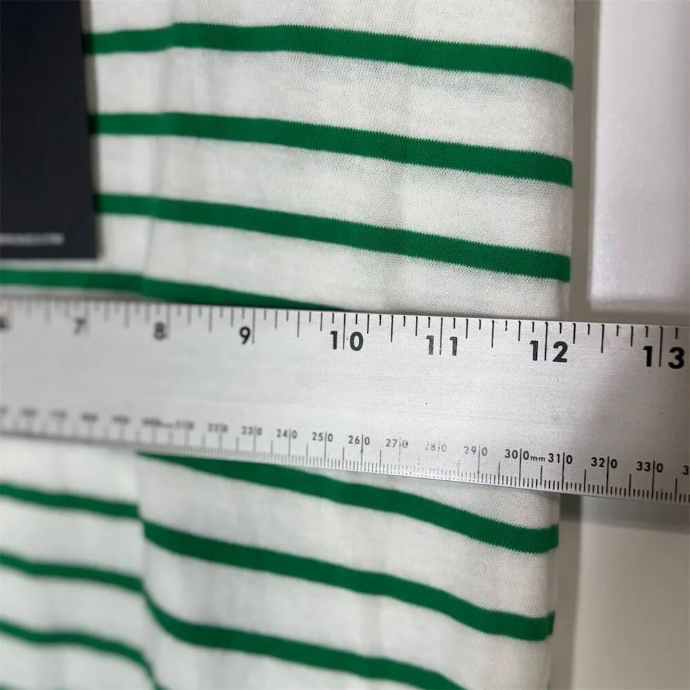 Rails Meg Dress XS Green White Sailor Stripe Tank‎ Midi Dress NWT $138 Cotton - Image 4