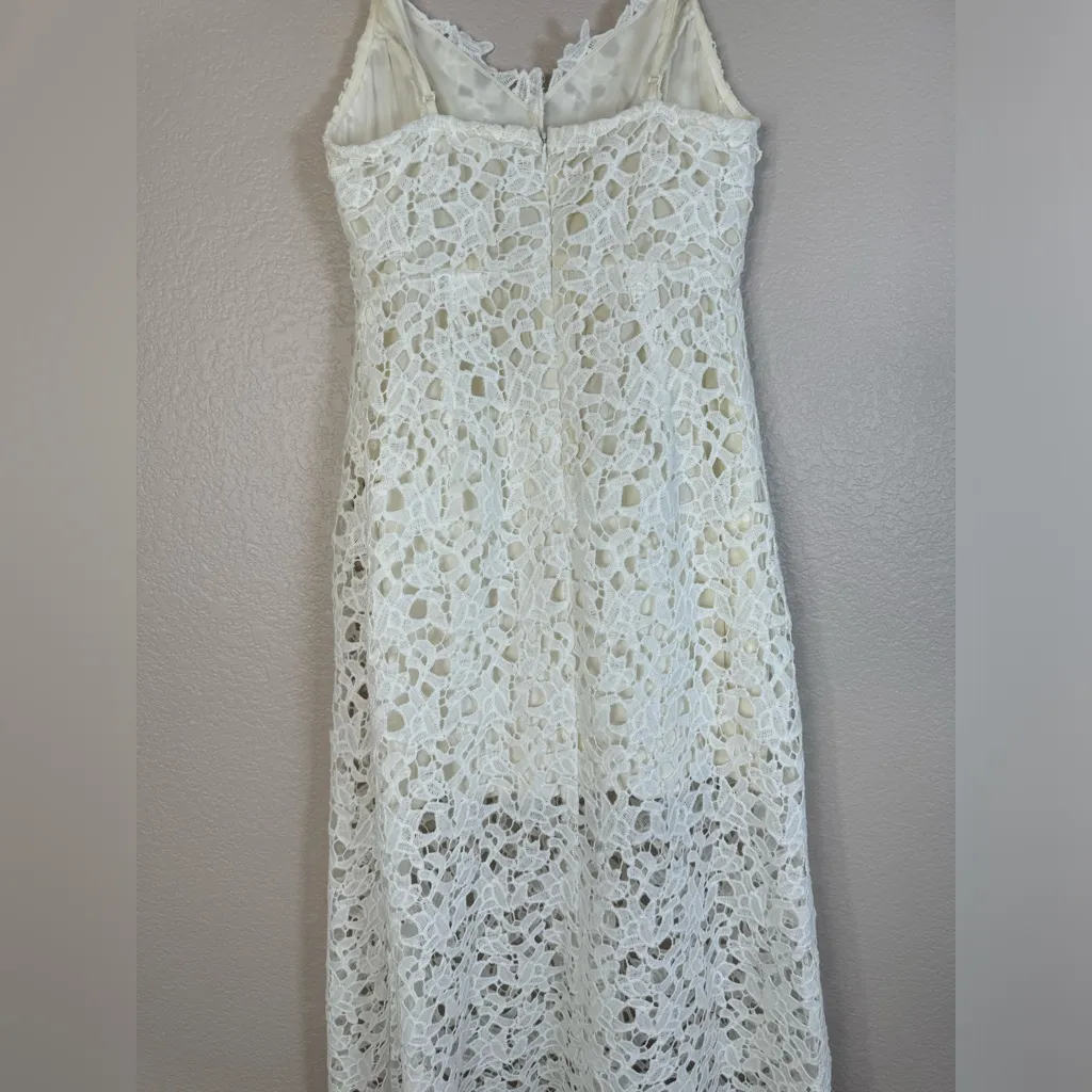Astr The Label Midi Lace Dress White Medium Spaghettii Straps Revolve - Image 11