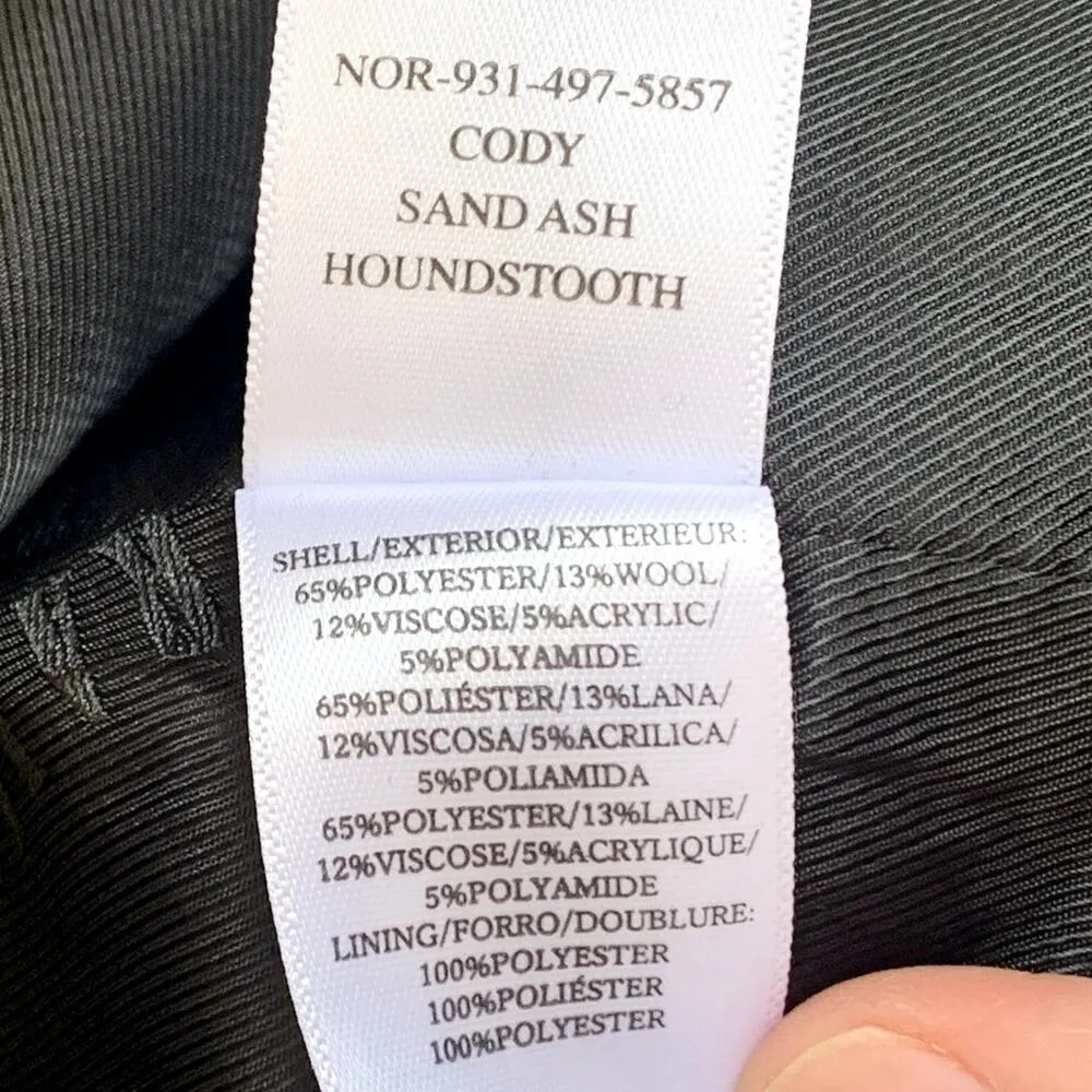 NWT Rails Cody Wool Blend Double Breasted Blazer in Sand Ash Houndstooth Check - Image 12