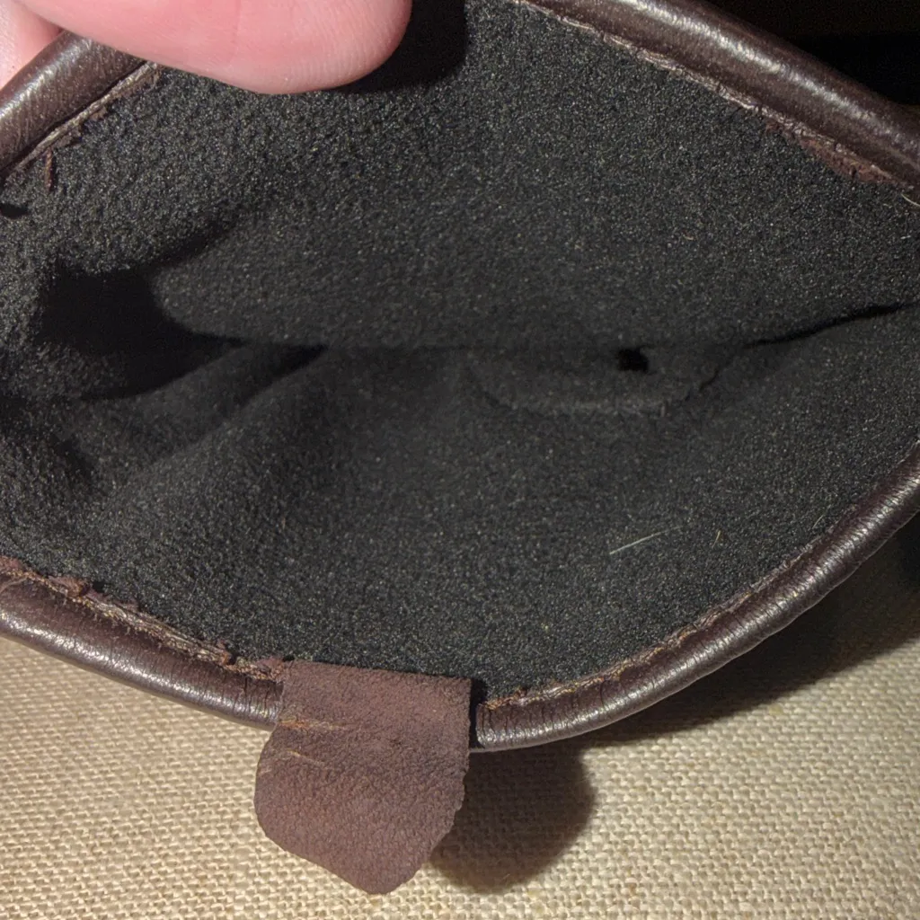 Etcetera Leopard Print Leather Women's Gloves, Size M - Image 9