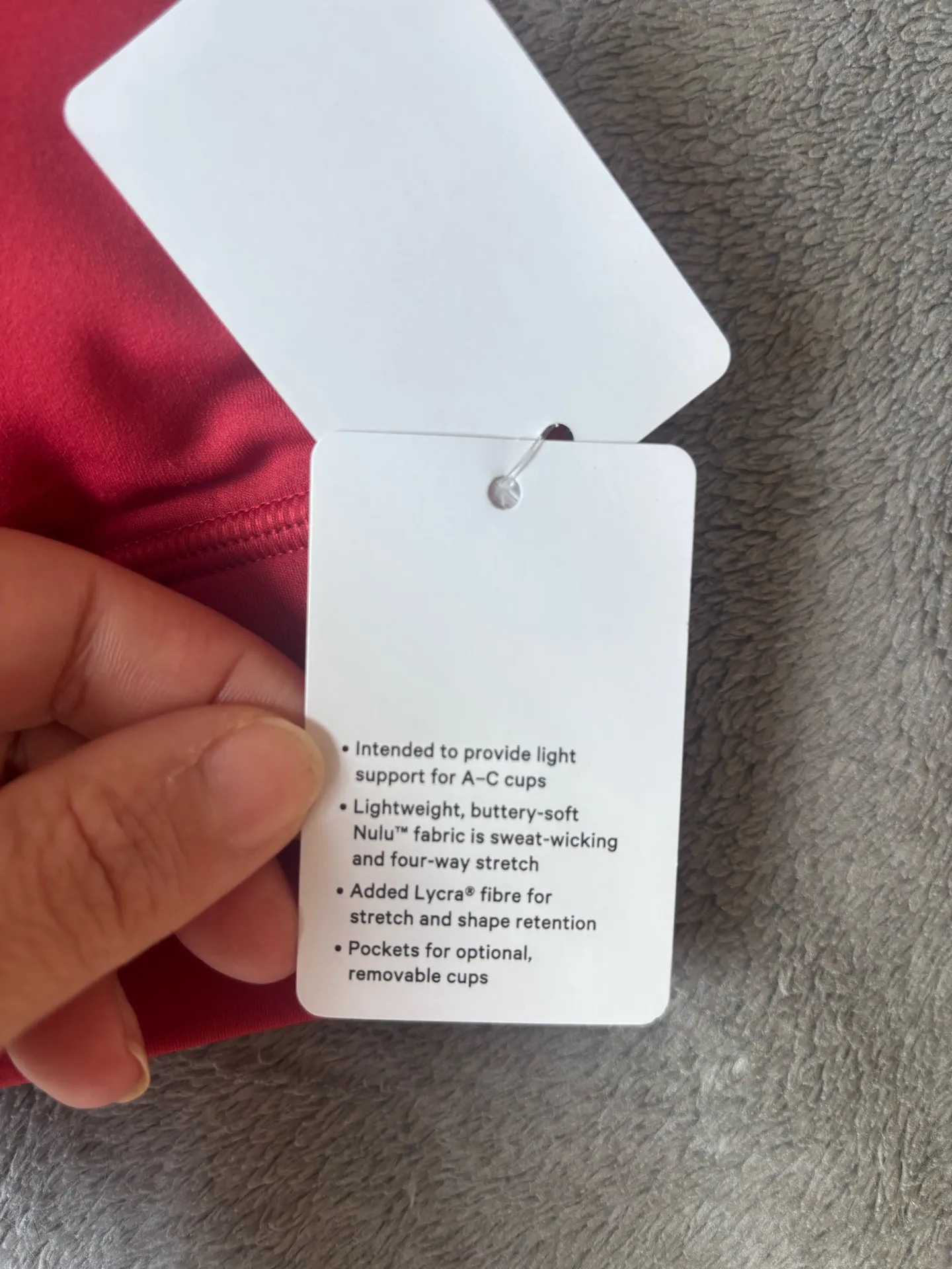 Lululemon Flow Y Nulu Longline Bra - Persian Red - Size 6 - Image 5