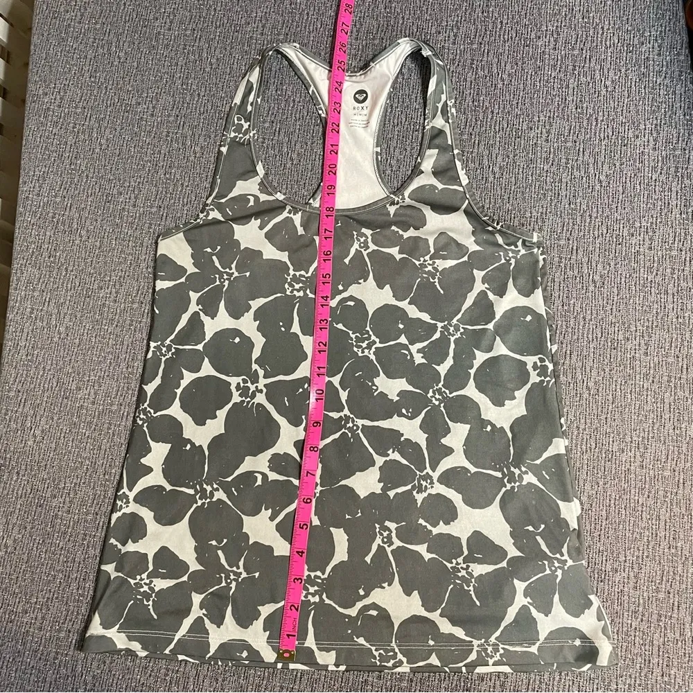 Roxy Gray Floral Tank Top - Image 16