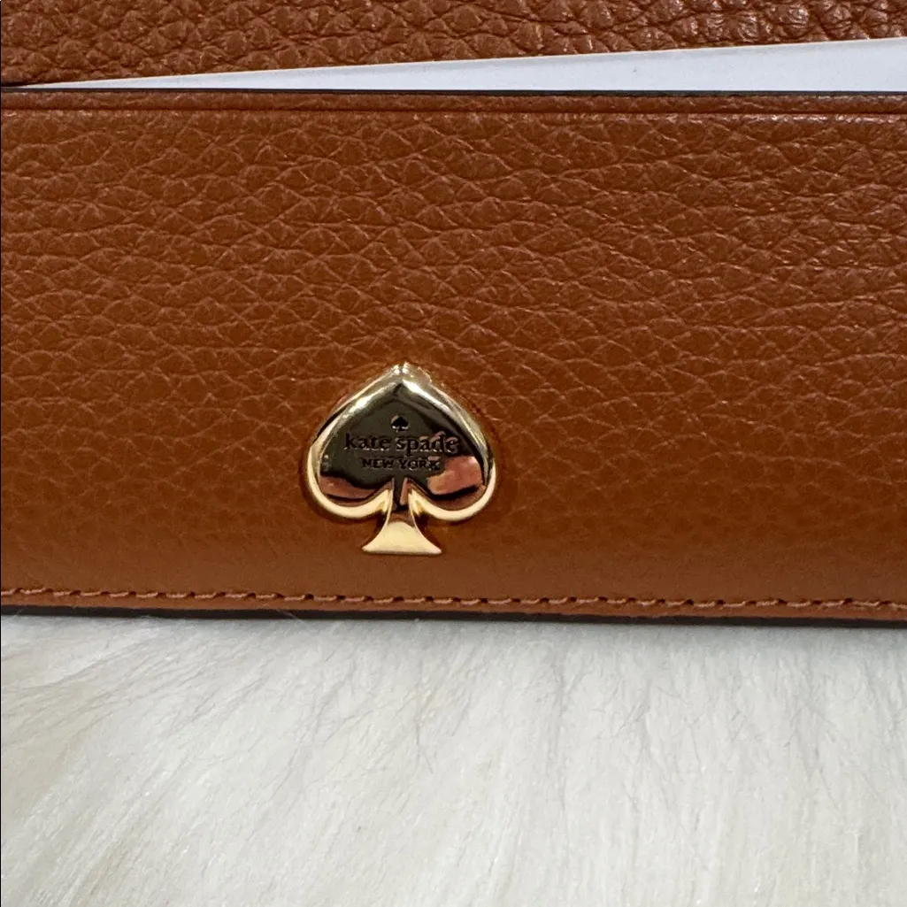 Kate Spade Brown Leather Card Holder - Image 2