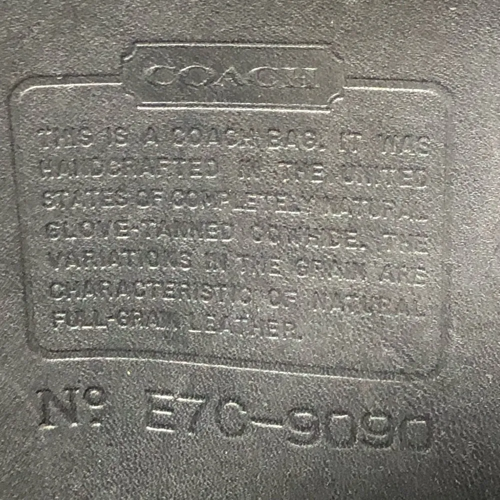 COACH Vintage Legacy Large Shopper Black Glove Tanned Leather Bag 9090 COA - Image 7