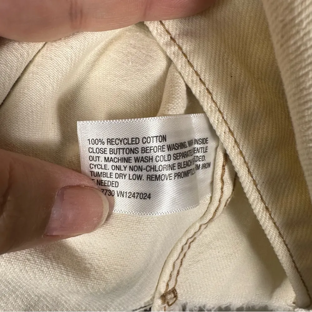 Wild Fable |  Women's Cream Denim Jacket - Image 4