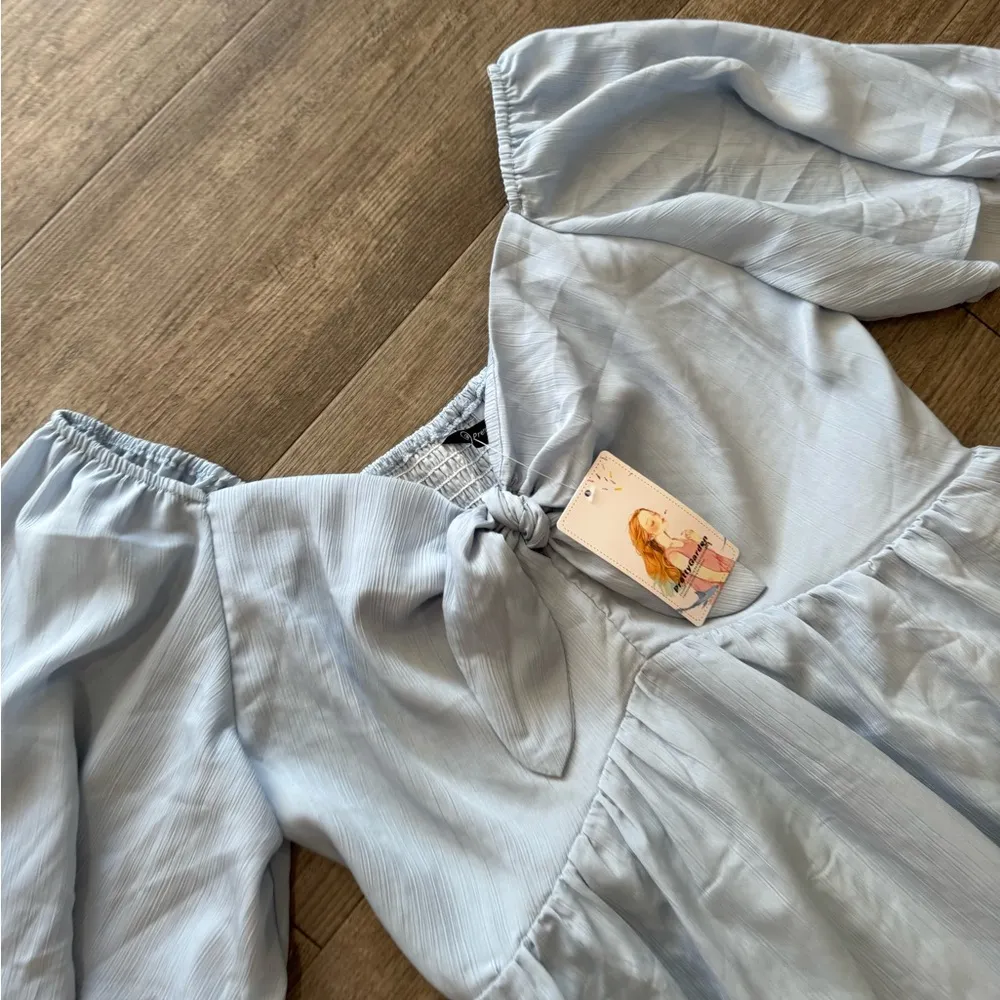 PRETTY GARDEN casual short sleeve neck ruffle flowy dress 🌷 - Image 16