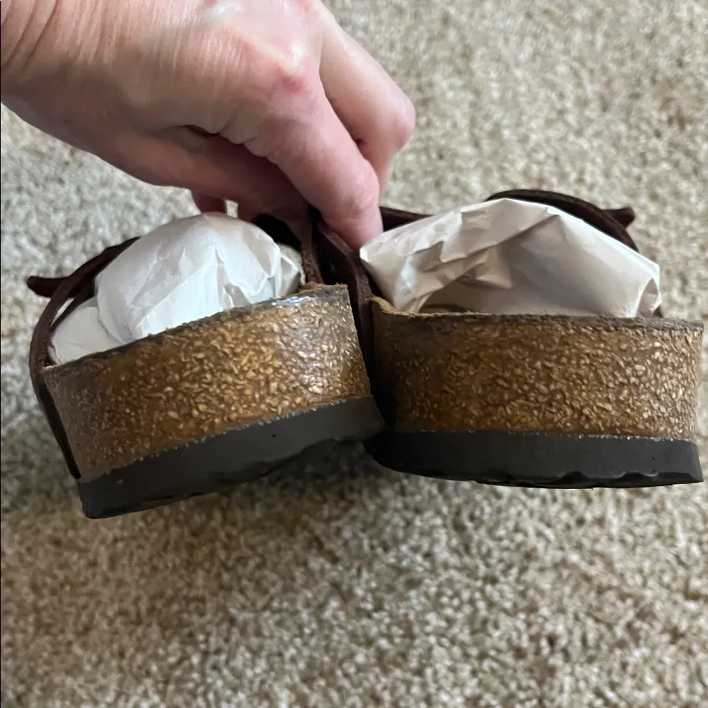 Birkenstock Granada Oiled Leather Soft Footbed Sandals - Image 5