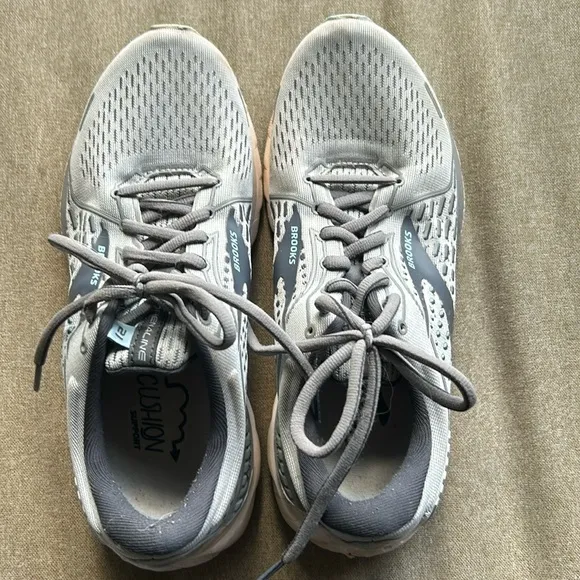 Women’s Brooks Adrenaline 21 Oyster/Alloy/Light Blue 8 Wide - Image 2