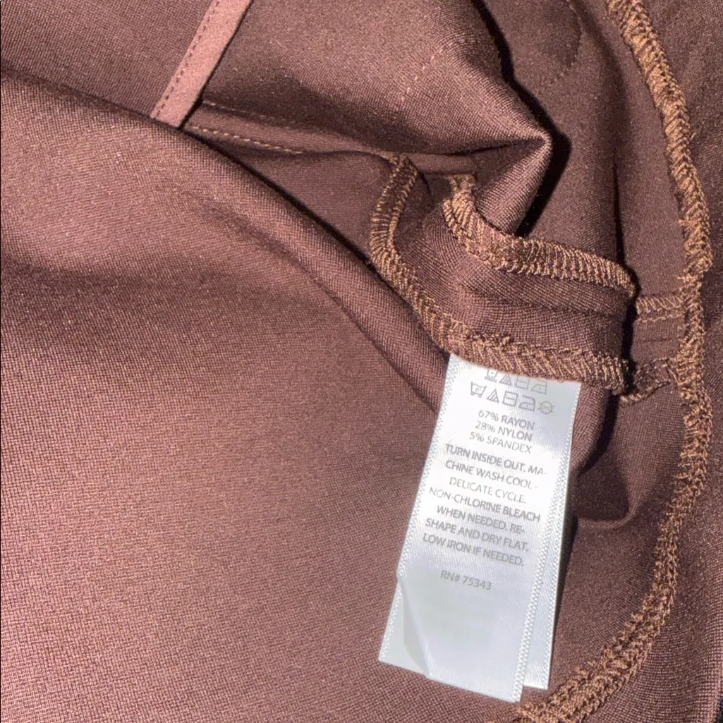 NWOT JOIE Gold Button Fitted Military Blazer Jacket Chocolate Brown XS - Image 8