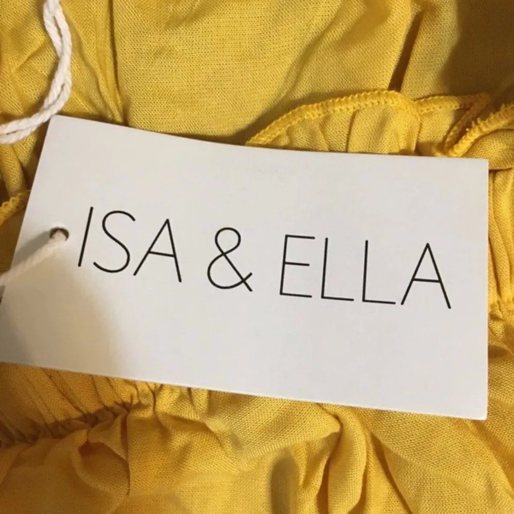 NWT Isa & Ella medium yellow short sleeve top Yellow - Image 5