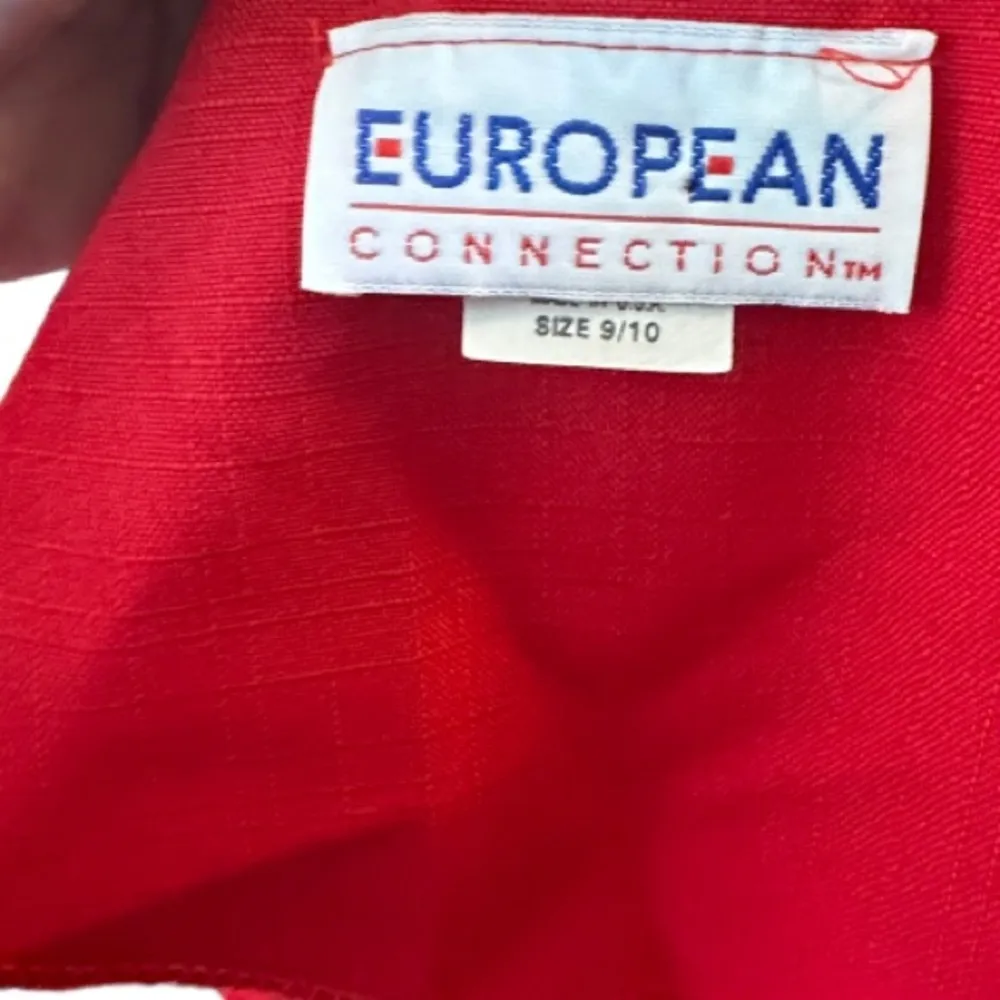 Vintage European‎ Connection Red Suit Jacket Size undefined - Image 5