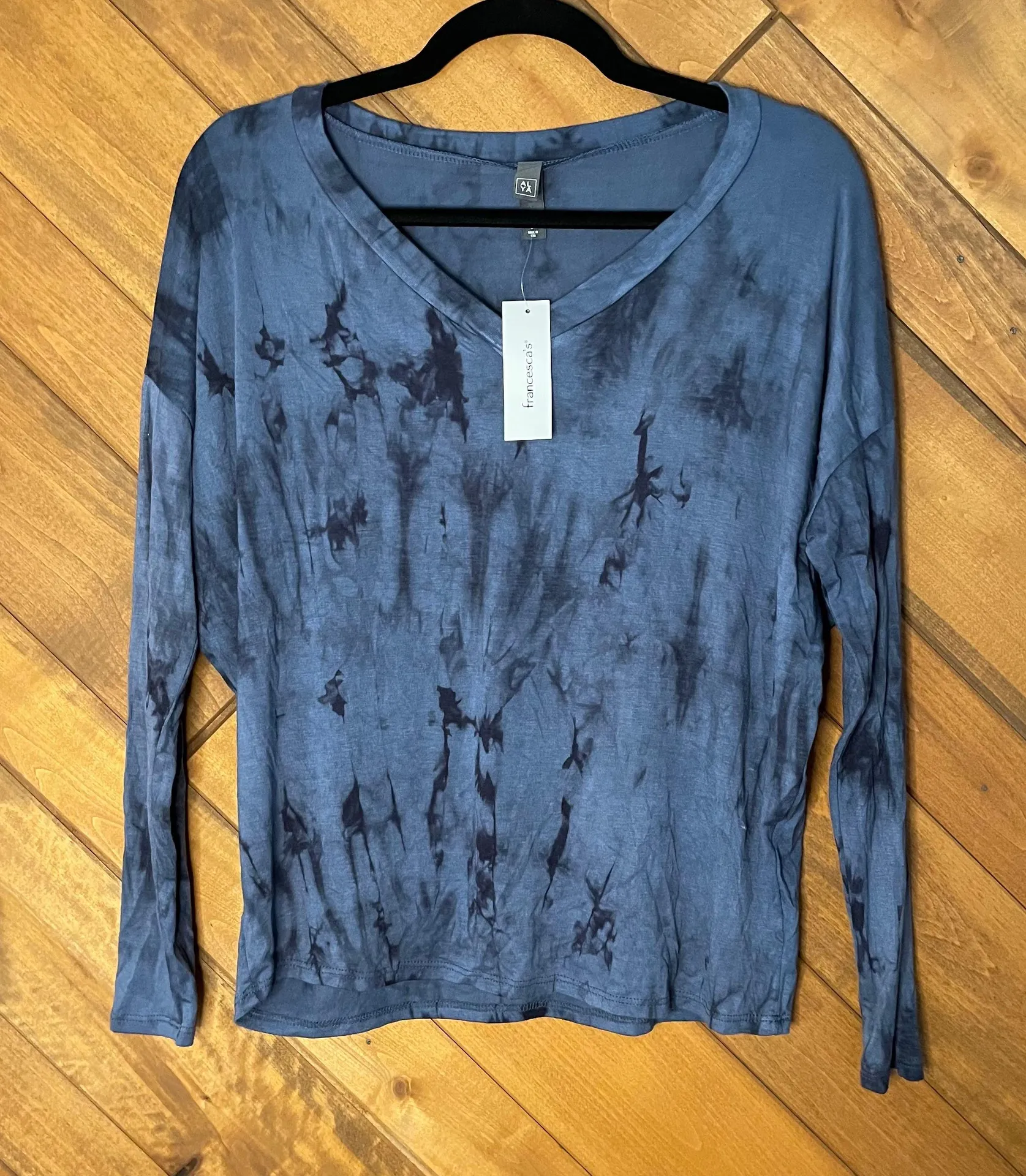 Francesca's  Soft Tie-Dye Long Sleeve Top  - Image 2