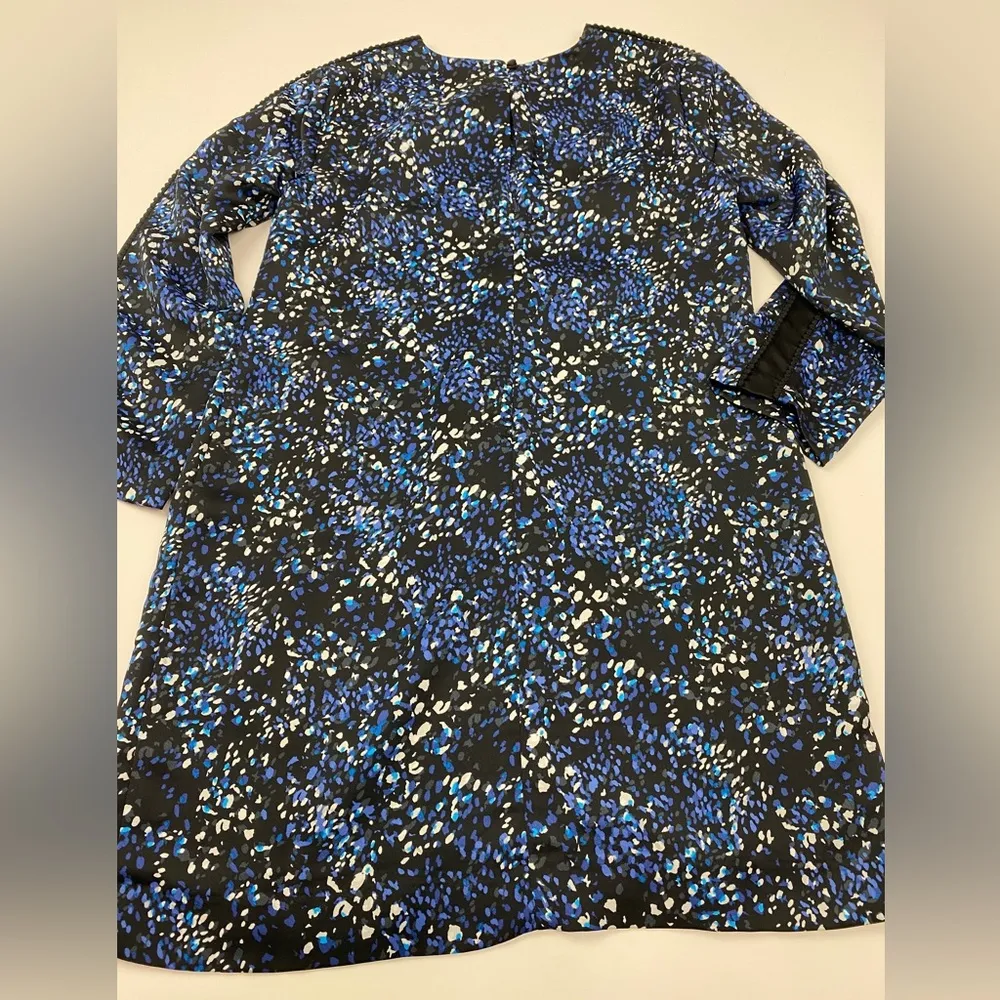 Banana Republic Long Sleeve Pattern Dress Size 4 Petite - Image 8