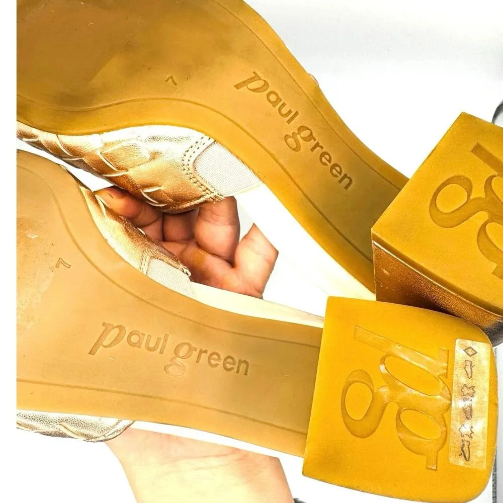 Paul Green Tisha Mule Heel Rosato Nappa Metallic size UK 7 / US 9.5 - Image 8