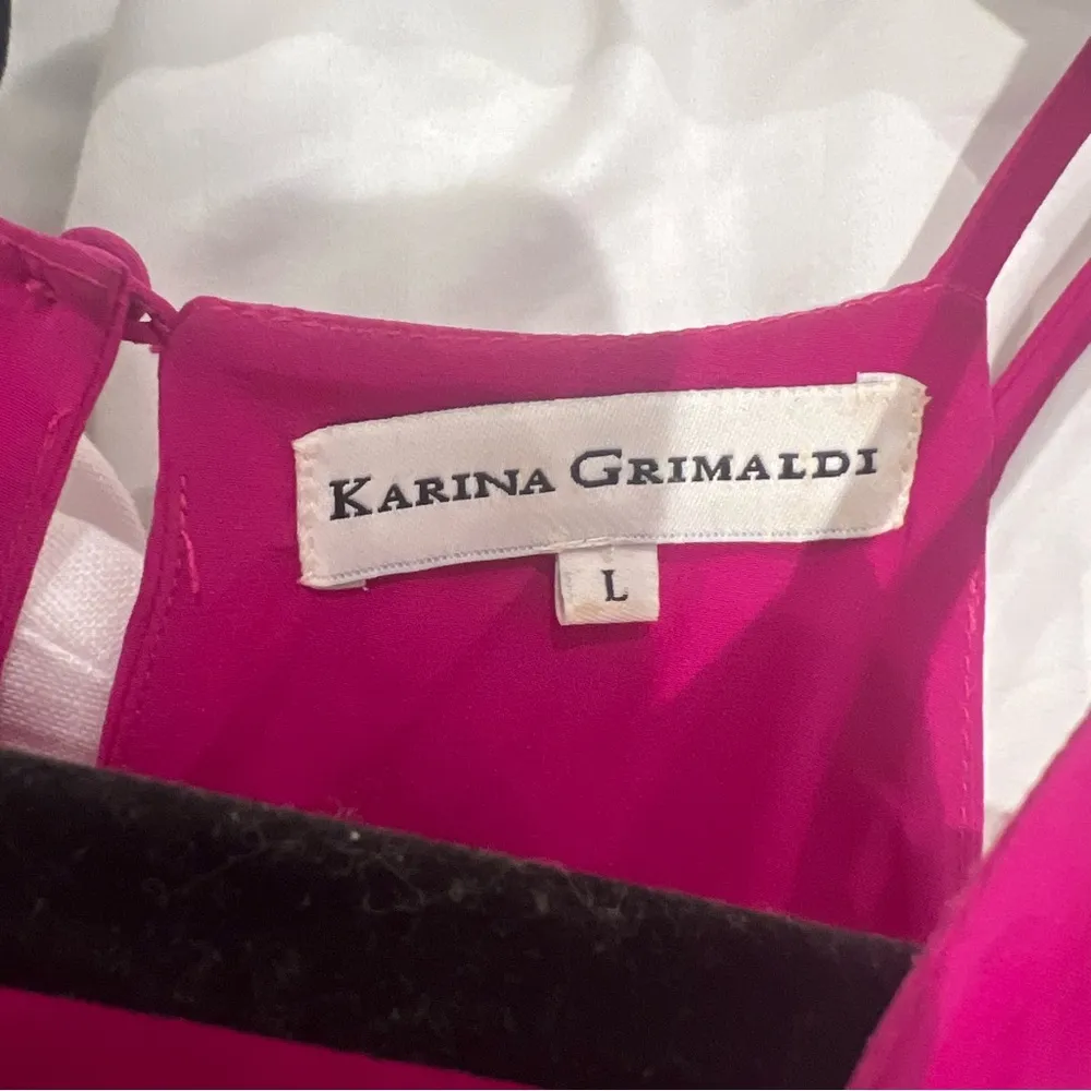 Katrina Grimaldi Mini Sleeveless Dress Fuchsia - Image 12