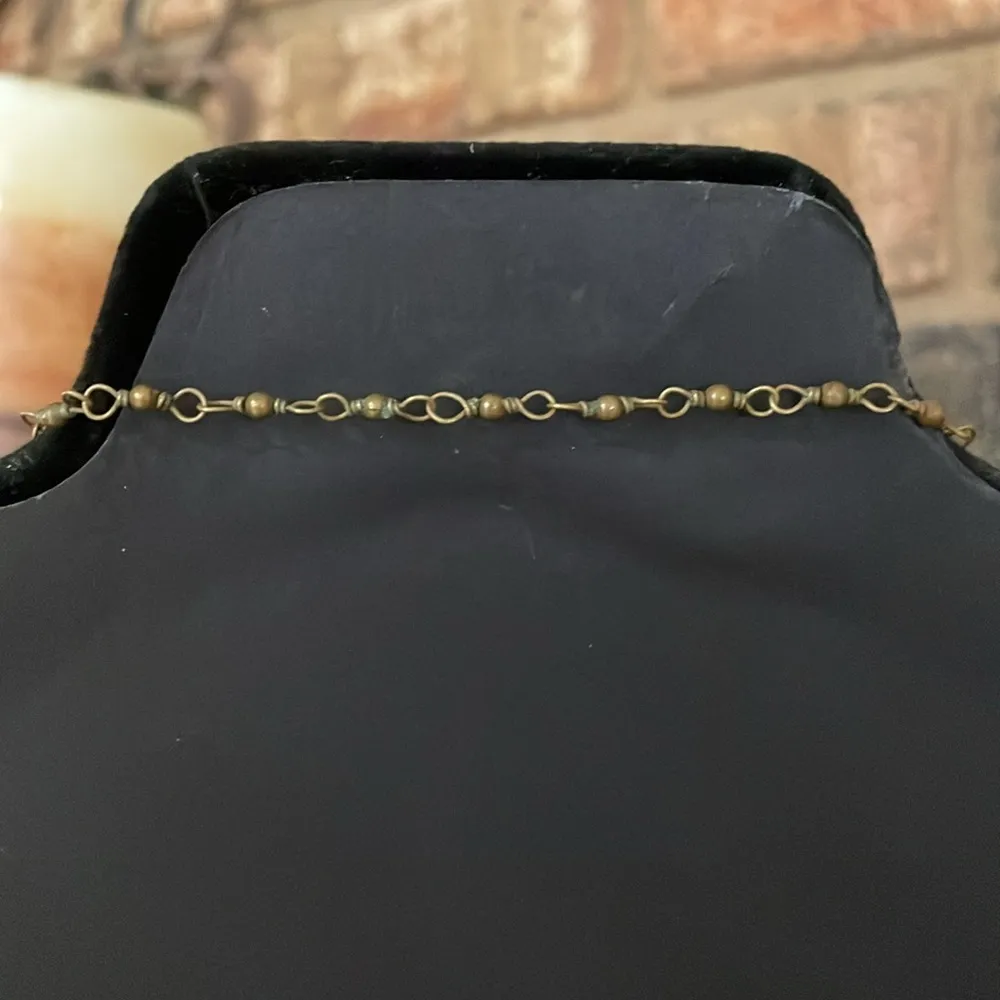 Moroccan Hand Carved Stone Beaded Frog and Turtle Vintage Necklace Black - Image 6