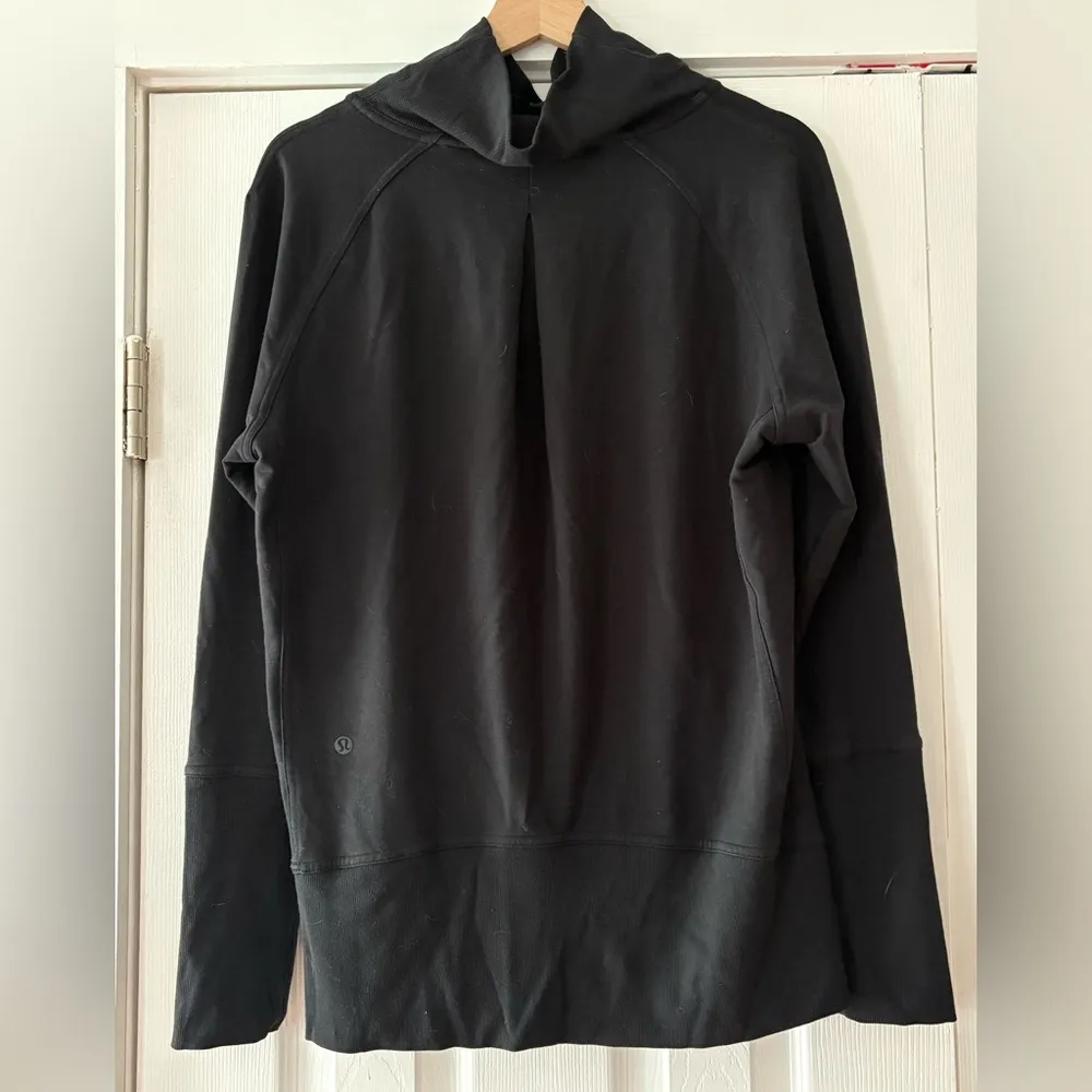 Lululemon‎ Black High Lines Pullover Sweatshirt With Pockets EUC Size 8 - Image 7