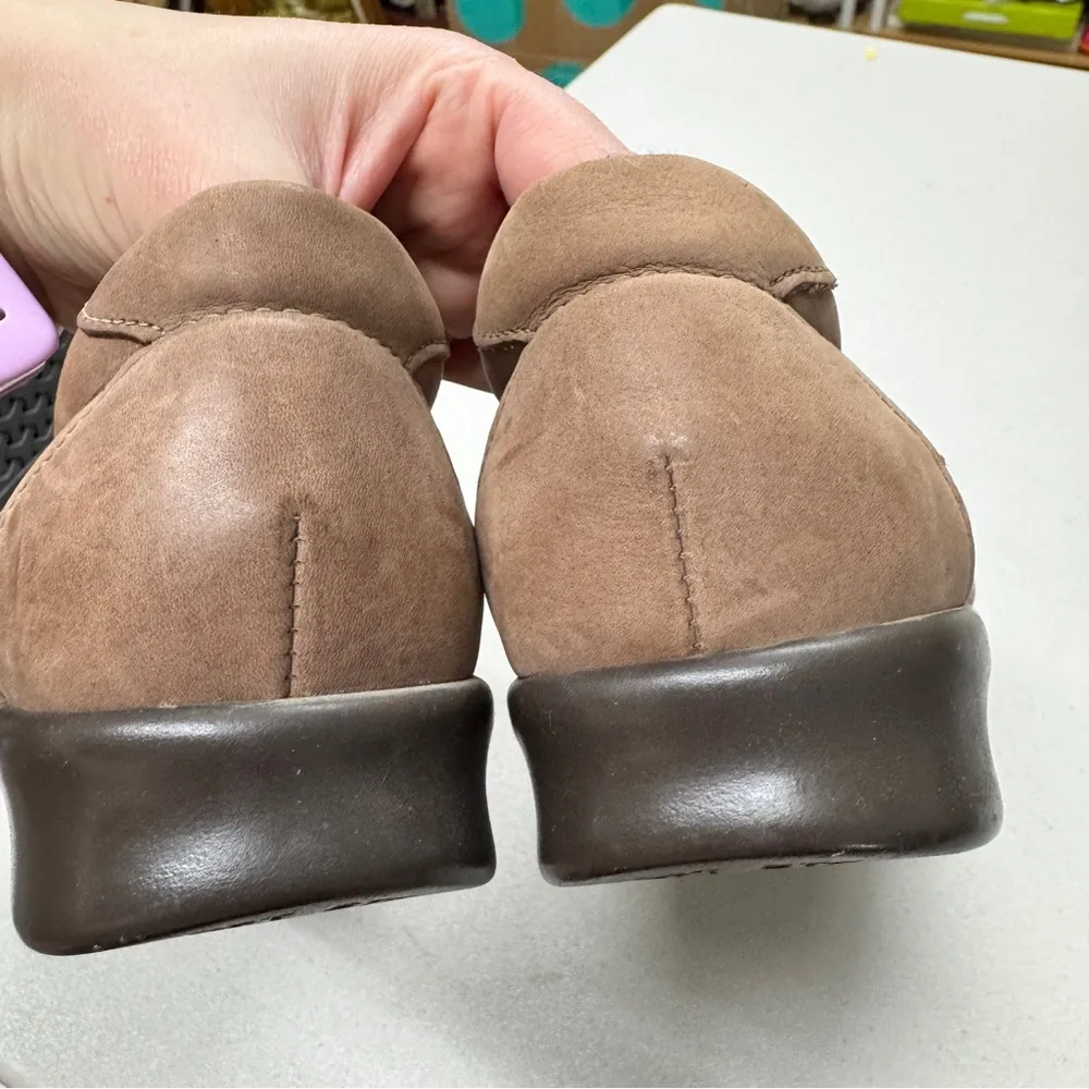 SAS Brown Leather Mary Jane Flats Shoes Womens 9.5 Comfort Classic Slip On - Image 7