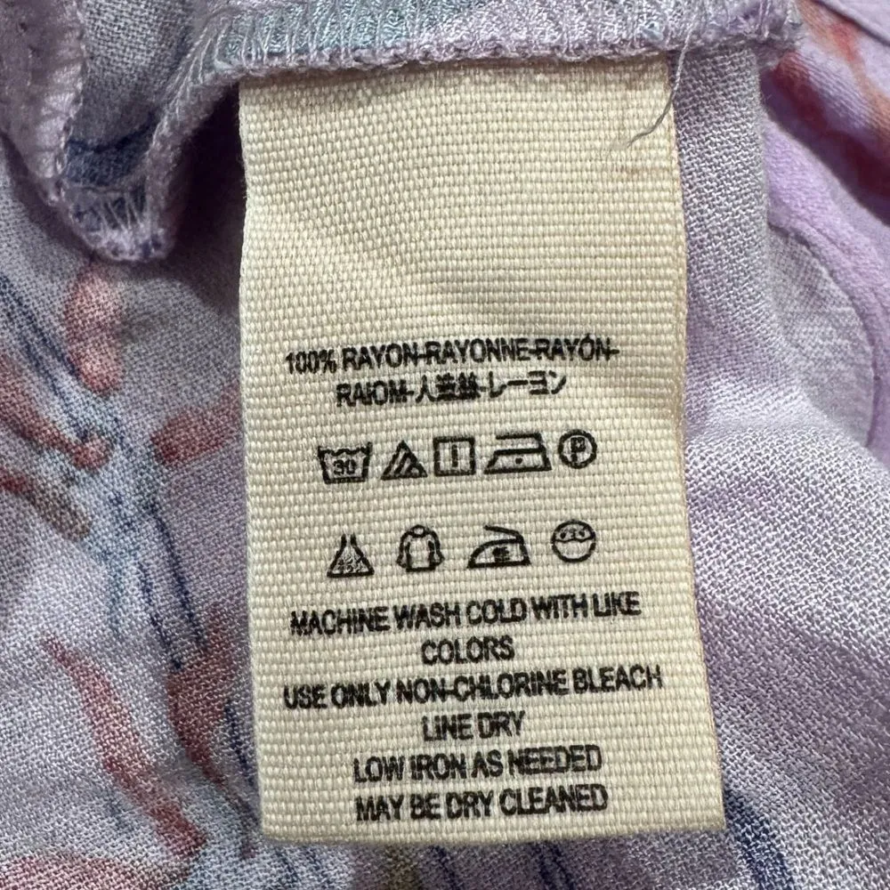 NEW Free People Clear Skies Cold Shoulder Floral Tunic Mini Dress Women’s Large - Image 5