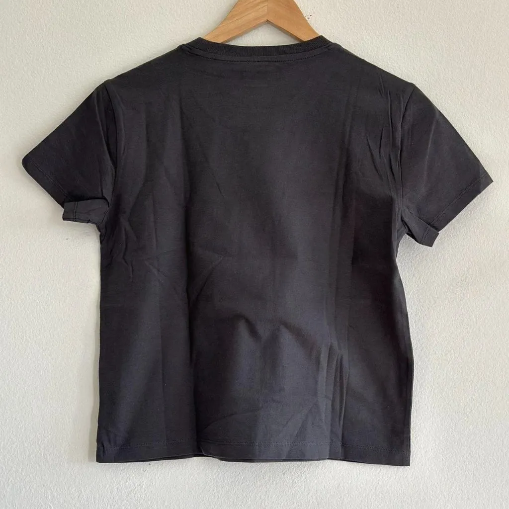 Everlane The Box Cut Tee in Essential Cotton in Graphite, Size X-Small - Image 8