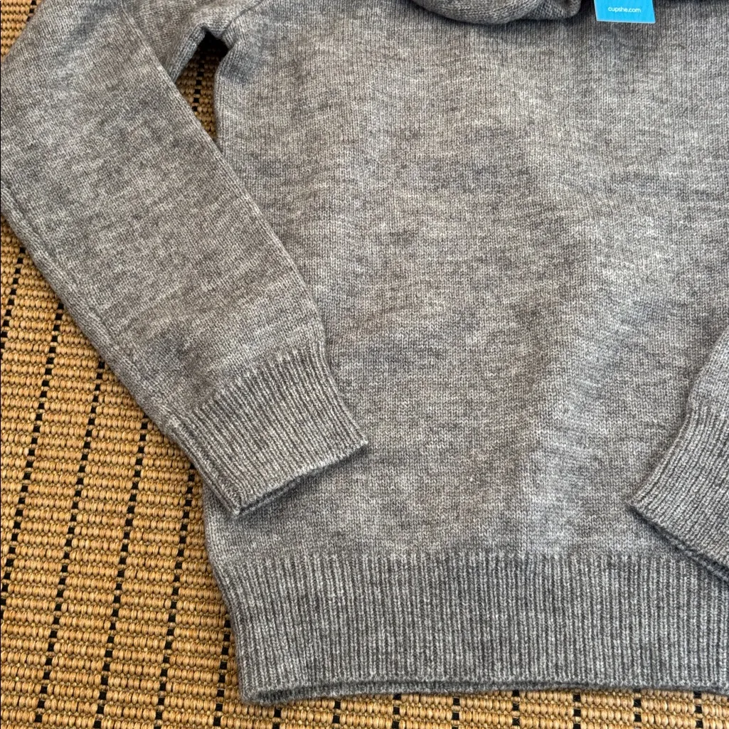 Cupshe Playful Poise  Gray Sweater - Image 7