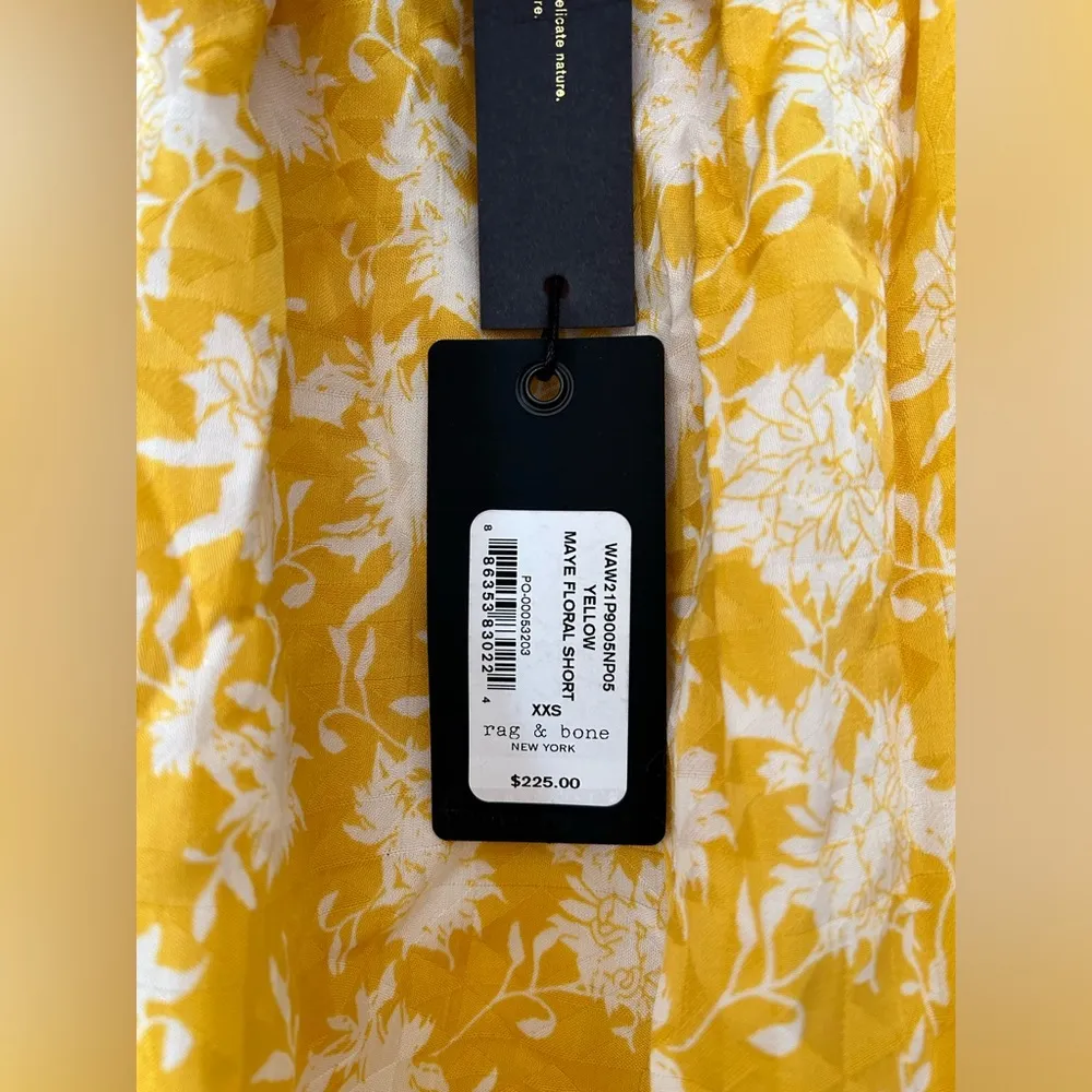 Rag and Bone  Maye Viscose Floral Short Sz XXS nwt - Image 9