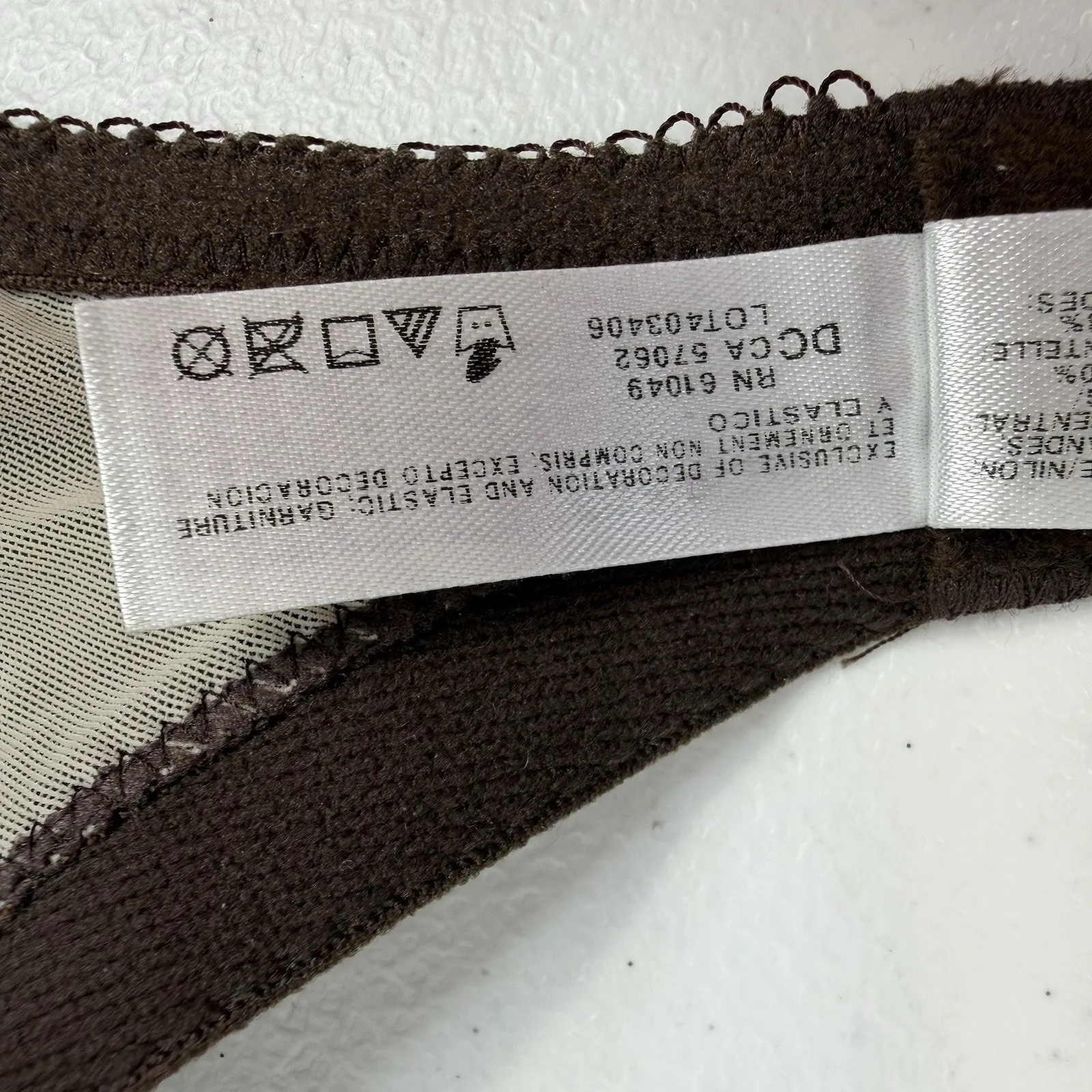 WACOAL 38D Lace Finesse Contour Bra Underwire 853201 Brown Sweetheart Women's - Image 13