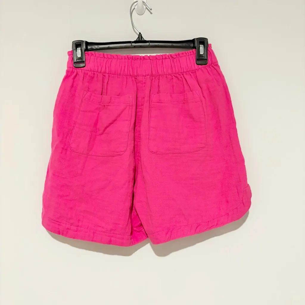 Old Navy High Waisted Crinkle Cotton‎ Gauze Shorts Pink Size XS - Image 4