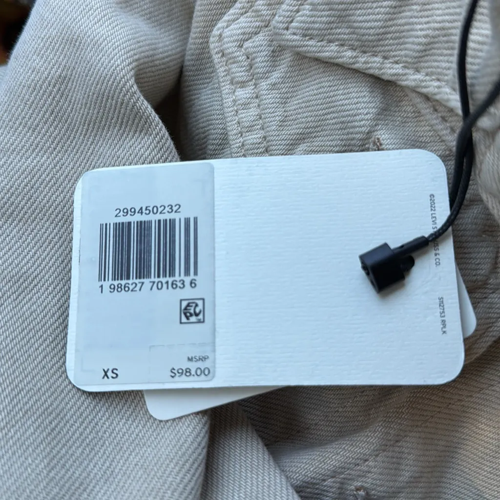 Levi’s Original Trucker Jacket  denim cream tab colorway size XS NWT - Image 2