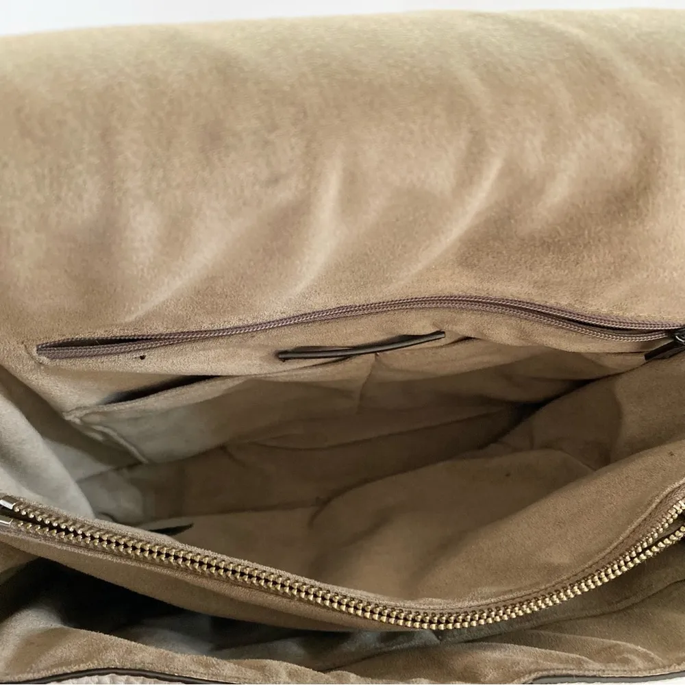 Rebecca Minkoff leather bag convertible backpack shoulder crossbody dove gray - Image 8