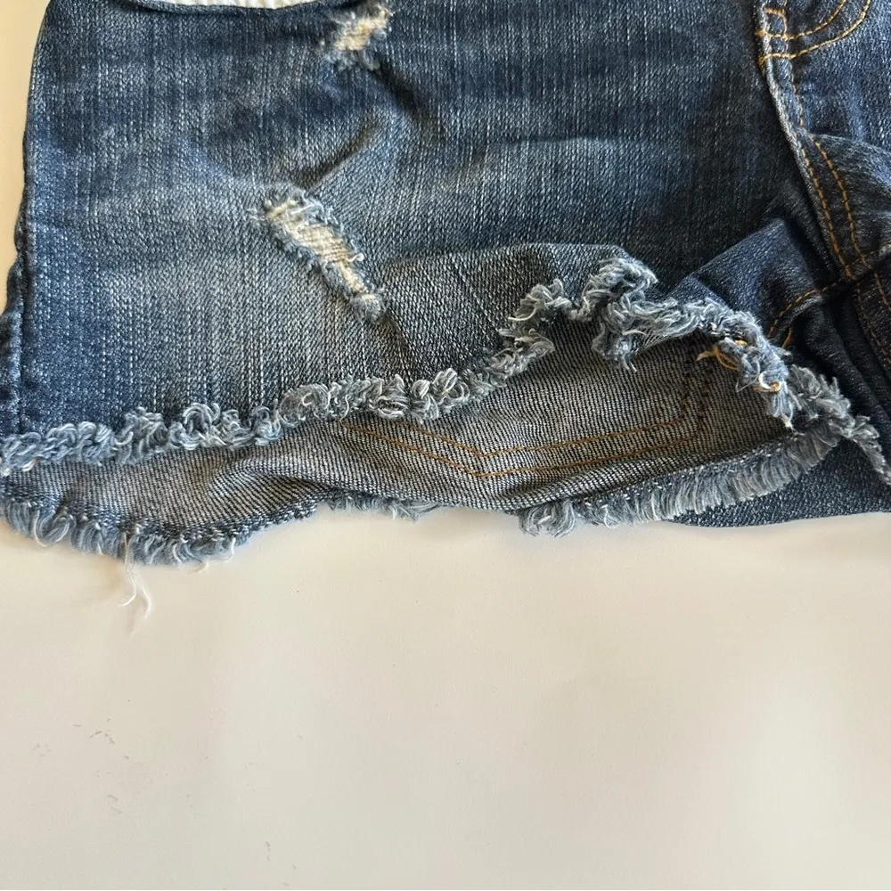 BP by Nordstrom Junior Distressed Denim Shorts SZ 5 - Image 7