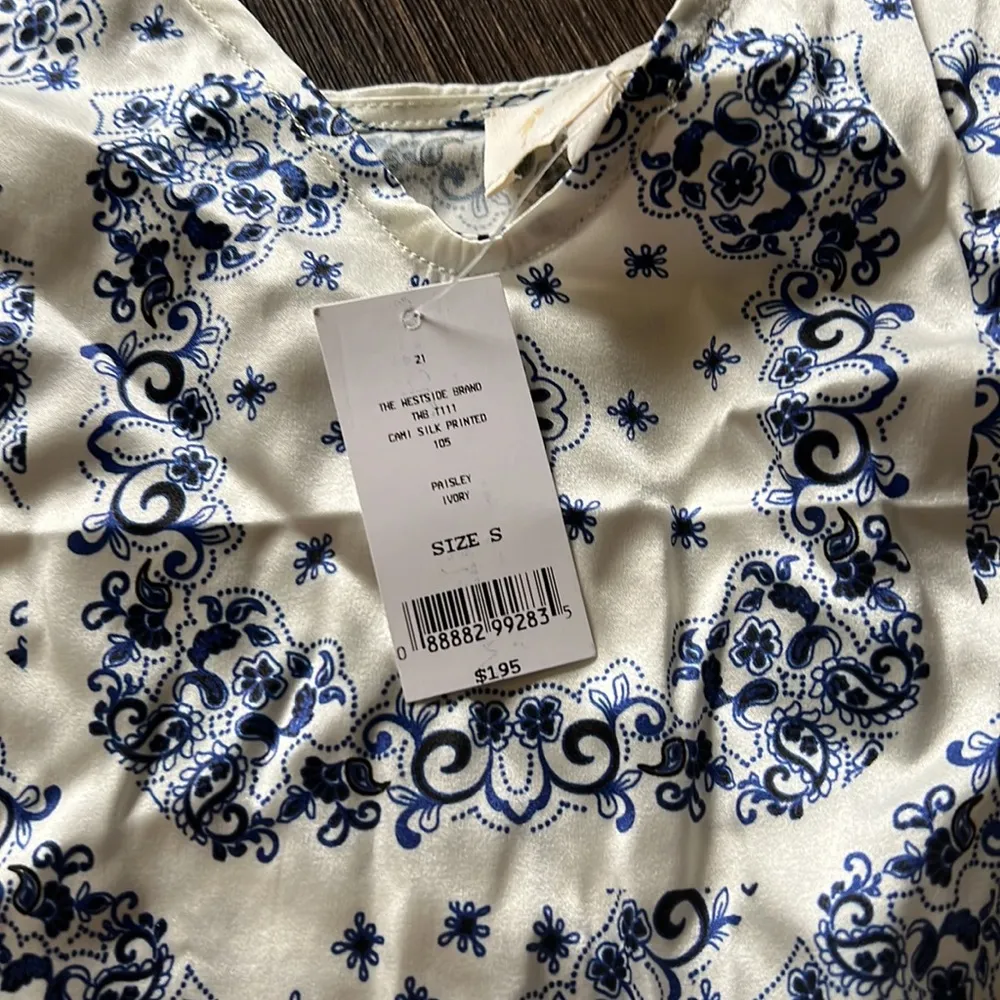 Cami Silk Paisley Top - Image 3