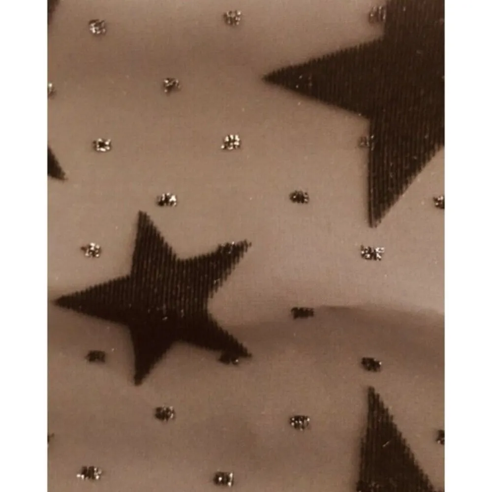 New Saint Laurent Burnout Star Embellished Dress F38 - Image 7