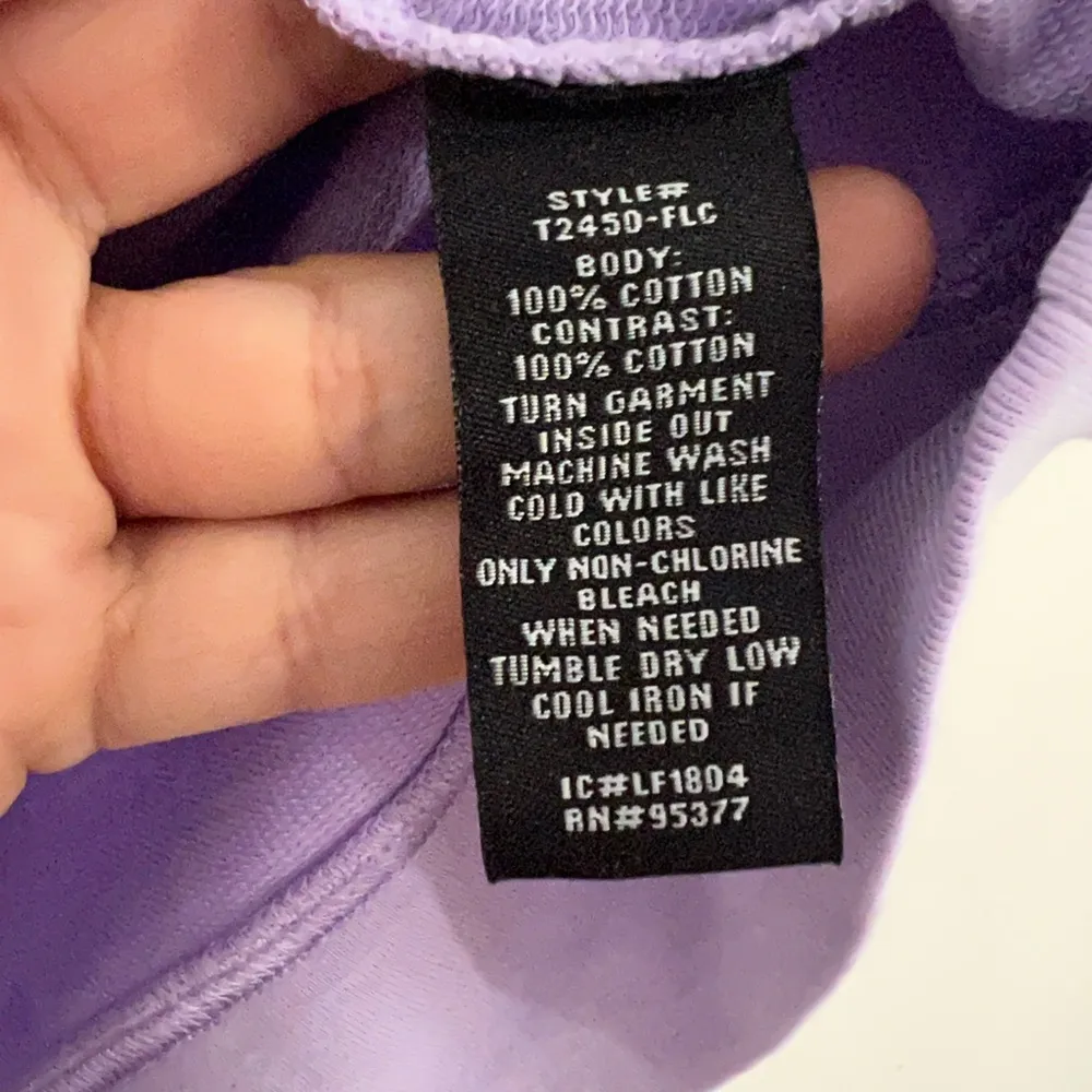 Sanctuary Lilac Purple Short Sleeve Lace Up Hoodie Sweatshirt Women's S - Image 6