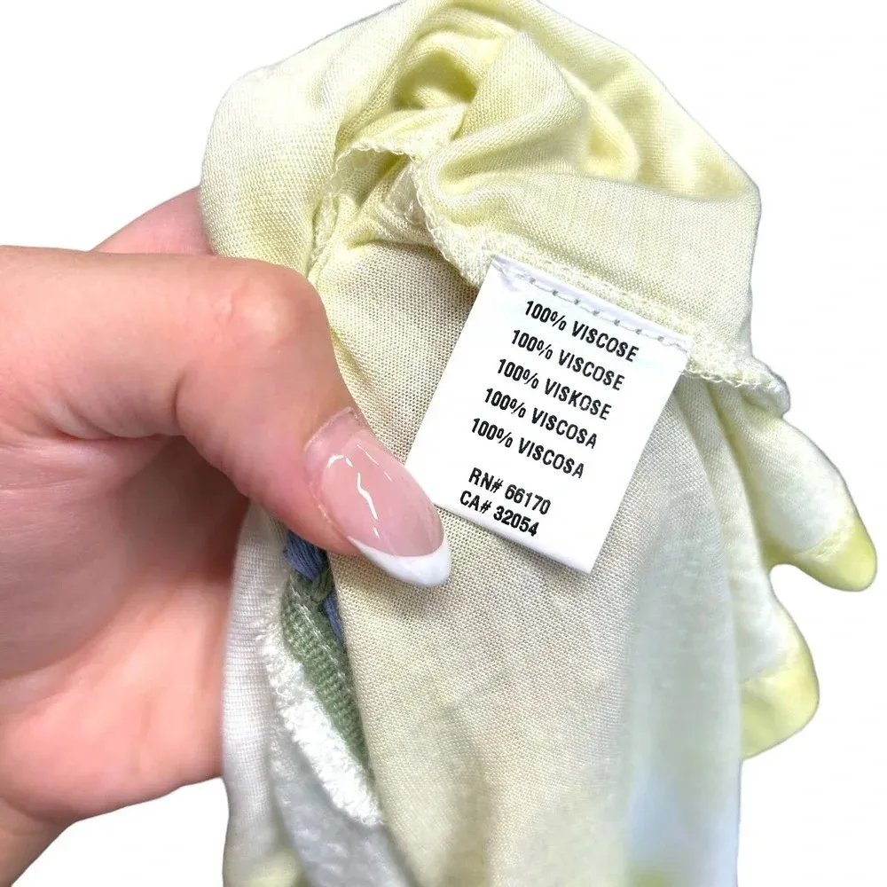 Anthropologie Bl-nk London Peasant Top Blouse‎ Peplum Colorful Tie Dye Size XS - Image 10