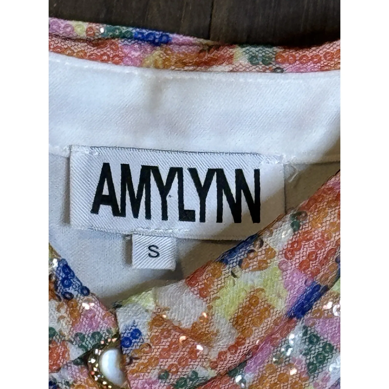 Amylynn POPPY JUMPSUIT All Over Sequins Cut Out Party Club Retro Size Small - Image 9