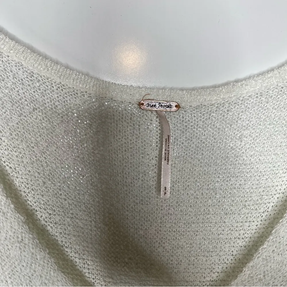 Free‎ People Easy Tee Sweater Top in White Small - Image 5