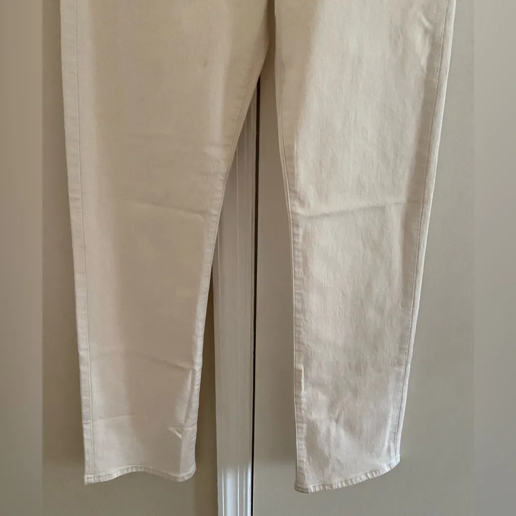 Madewell 90’s straight high rise cream jeans women 25 NWT - Image 4