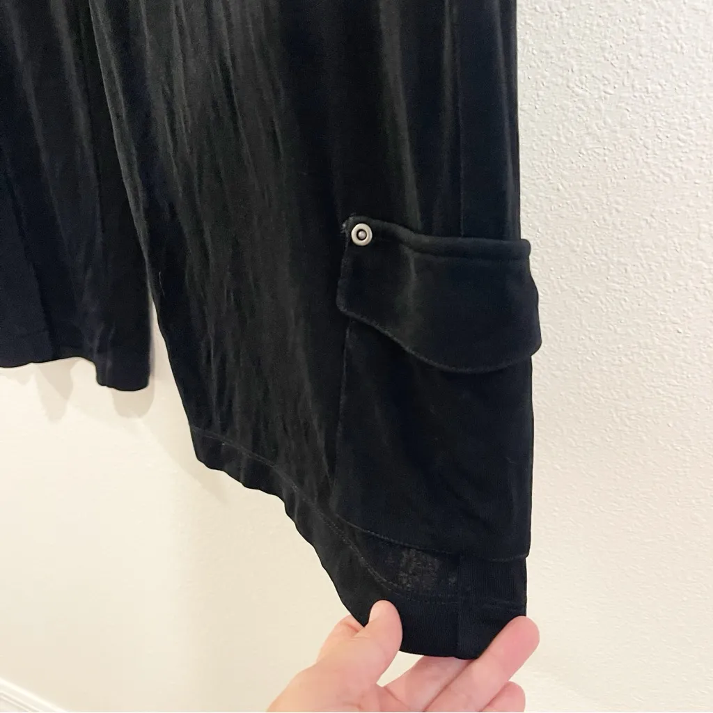 Chicos Women Pant Capri Crop Black Pull On Travel Slinky Sz 16 XL Comfy Casual - Image 4